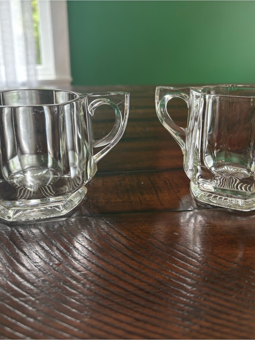 Clear Glass Creamer Pitcher - Set of 2